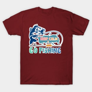 Keep Calm & Go fishing- Awesome Design T-Shirt